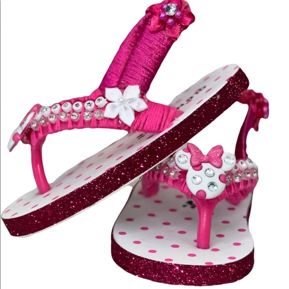 Old Navy Shoes Baby Minnie Mouse Old Navy Sandals Flip Flops Sz 4